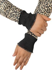 Damen Lang Handstulpen Fingerlos Handschuhen, Einzigartiges Handmade Armstulpen