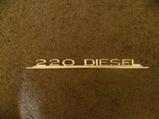 Mercedes w115 220 Diesel typenschild US