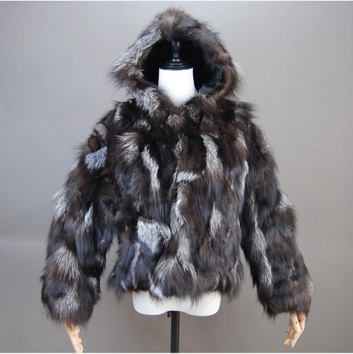 Naturfell silberfuchs l - silberfuchs, m,