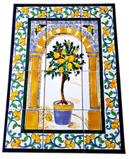 Zitronenbaum Fliesenbild