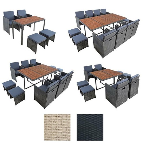 Polyrattan gartenmöbel set - polyrattan,