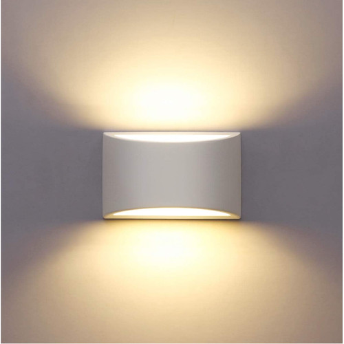 Led wandlampe gips - led,