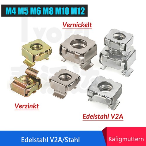 Käfigmuttern m8 m10 - m4, m6