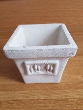 Pflanztopf eckig weiß mediterranes Design