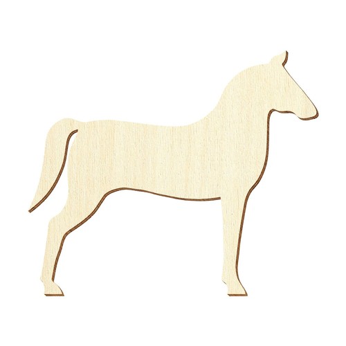 Holz pferd deko - v1,