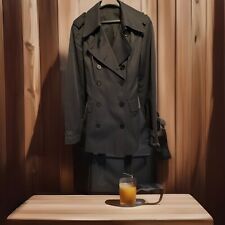 Damen Doppelreiher Jacke Mantel Blazer gefüttert, Gr. 38, schwarz