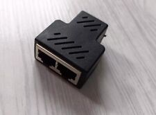 3x RJ45 Y Netzwerk Lan Verteiler Adapter 1zu2 Splitter Cat6A Ethernet Kabel NEU