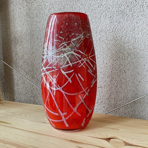 Vintage rote kunstglas - vintage,