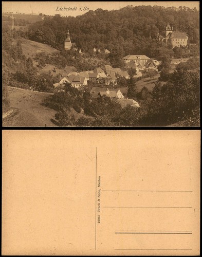 Ansichtskarte liebstadt - ansichtskarte,