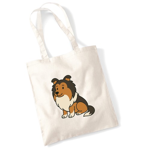 Jutebeutel shetland sheepdog - jutebeutel,
