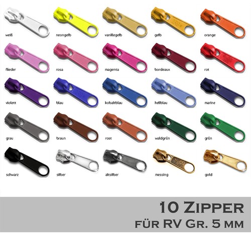 Zipper 5 mm - 10, st.