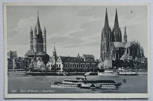 Alte postkarte 40er köln - 40er,