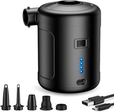 6000mAh Elektrische Luftpumpe Pumpe Vakuumpumpe Akkupumpe Mini für Luftmatratze