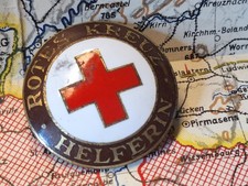 Rotes kreuz helferin brosche - kreuz,