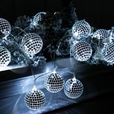 10 LED Discokugel Lichterkette