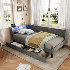 Schlafsofa 90x200 cm mit LED