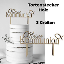 Tortenstecker Kommunion Holz