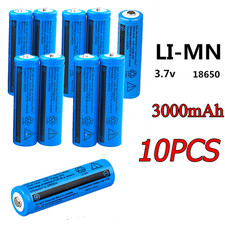 10pcs 18650 Lithium Battery