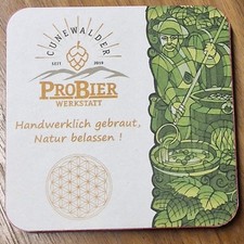 Hobbybrauer Mikrobrauerei - 5 Bierdeckel - Cunewalder ProBier Werkstatt-Cunewald
