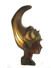 Alte Keramik Wandmaske Achatit