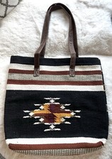 Handtasche/Tragetasche-handgewebt in Indien, reine Baumwolle.39x 39cm,unbenutzt!