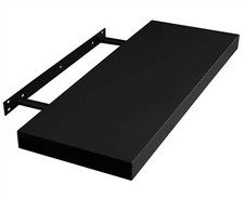 Wandboard Brett Wandregal Regal Bücheregal Hängeregal Schwarz Holz Schwarz