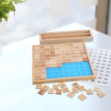 Montessori 1-100 Zahlentafel Spielzeug Lernspielzeug Lehrmittel