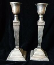 Antik Zinn ? 2 Leuchter Kerzenständer Kerzenhalter Jugendstil versilbert ?