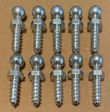 Kugelbolzen / Kugelzapfen / Kugelkopf Blechschraube M6,3x20mm - Kugelpfanne 10mm