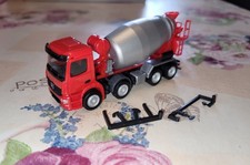 Herpa MB Actros S Mischer Beton Fahrmischer Rot Silber Bastel Umbau lesen