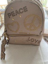 Wunderschöner Michael Kors Rucksack  rosa Mit Gold + Portemonai  Ungetragen