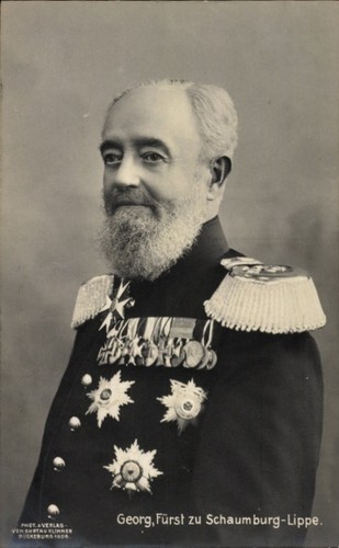 Fürst georg schaumburg - ak,
