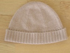 Hochwertige Cashmere Mütze The Mercer, 100% Kaschmir,beige,neuw.