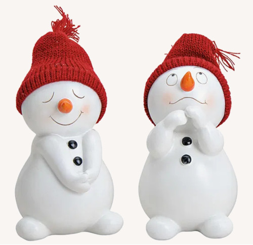 2er set lustige schneemänner - 2er,