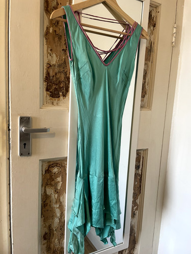 Vintage türkis flapper kleid - vintage,