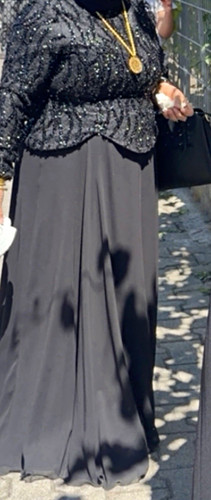 Damen abendkleid lang - abendkleid, schwarz