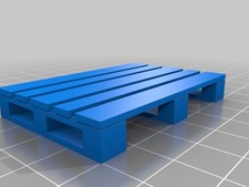 EUROPALETTE geschliffen und enzianblau lackiert EPAL - NEU