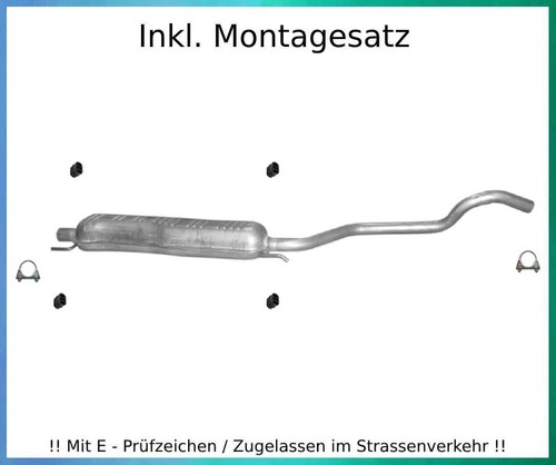 Mittelschalldämpfer für opel - mittelschalldämpfer,