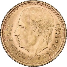 Mexiko, 2-1/2 Pesos, 1945