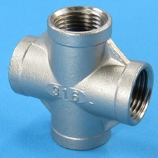 Edelstahl Gewindefitting Kreuz