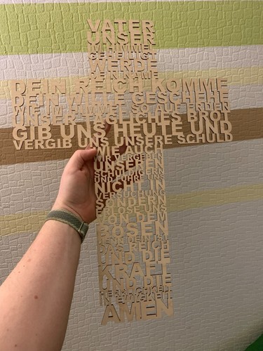 Vater unser xxl gebet holz - vater,