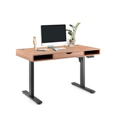Schreibtisch elektrisch höhenverstellbar 120x60cm Computertisch mit Schublade