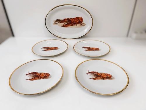 Vintage fischgeschirrservice - vintage,