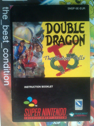 Manual double dragon - manual, the