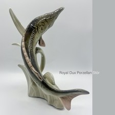 Royal Dux Porzellan Stör alte Figur top Zustand Höhe 18 cm