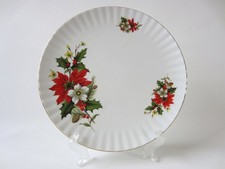 Kuchen- Gebäckteller °°° WUNSIEDEL BAVARIA °°° Weihnachtsstern Goldrand