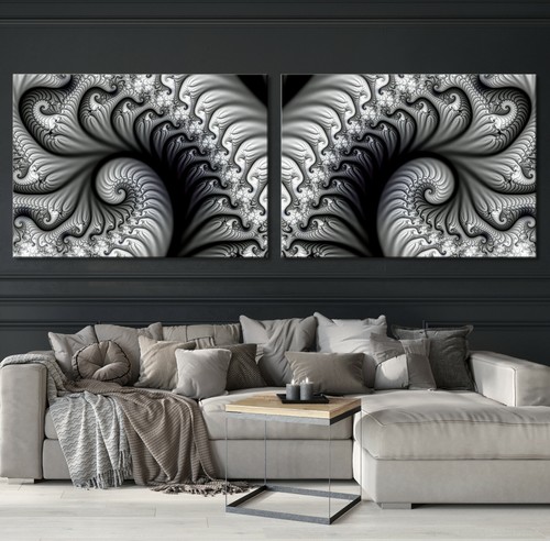 Platin abstrakt leinwand bild - platin,