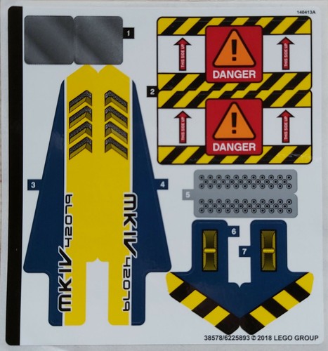 Lego technic aufkleber - lego®,