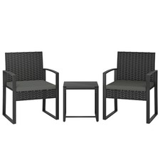 Rattan Bistroset, 3 teiliges