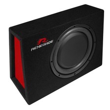 RENEGADE RXS1000 - 25cm/250mm Auto Flach/Slim Gehäuse Subwoofer - 400 Watt